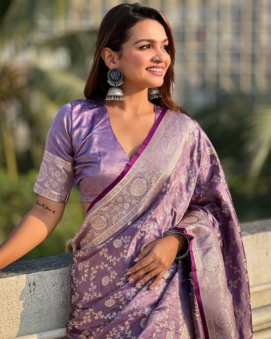Banarasi Soft Silk Saree with Lustrous Zari Weave & Graceful Traditional Finish