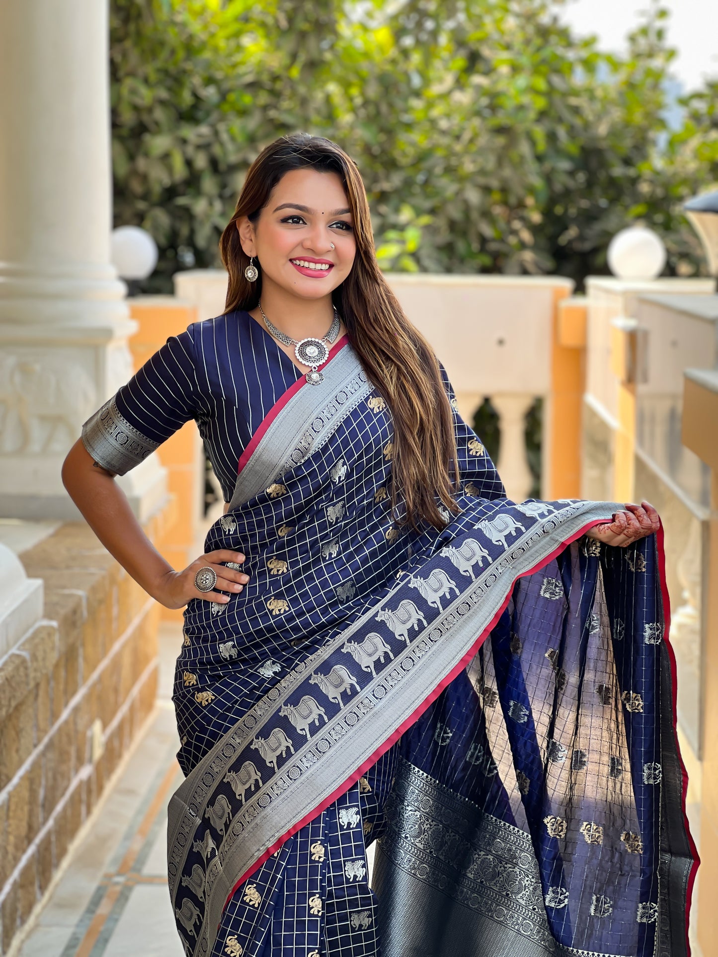 Banarasi Soft Silk Saree with Lustrous Zari Weave & Graceful Traditional Finish