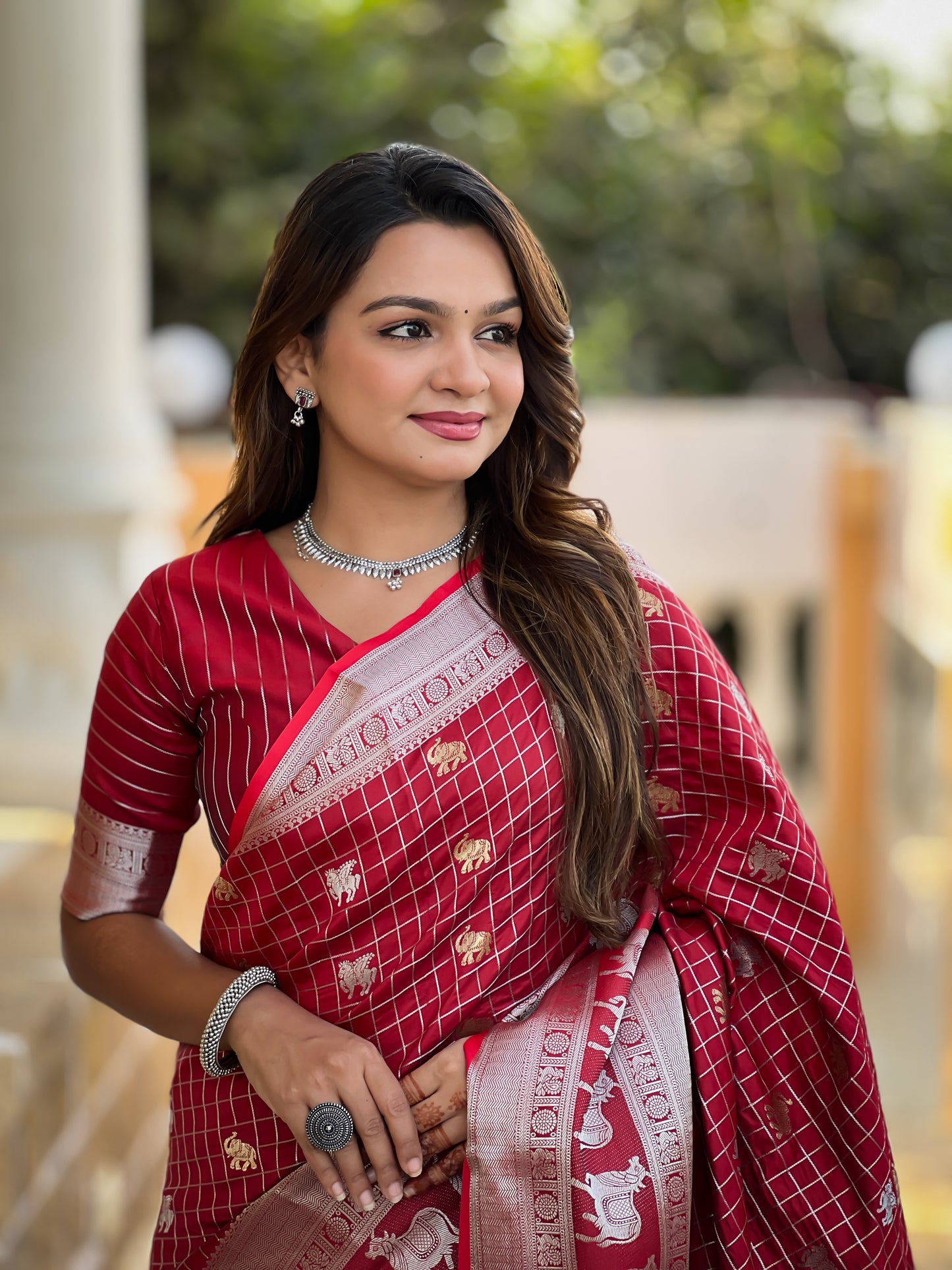 Banarasi Soft Silk Saree with Lustrous Zari Weave & Graceful Traditional Finish