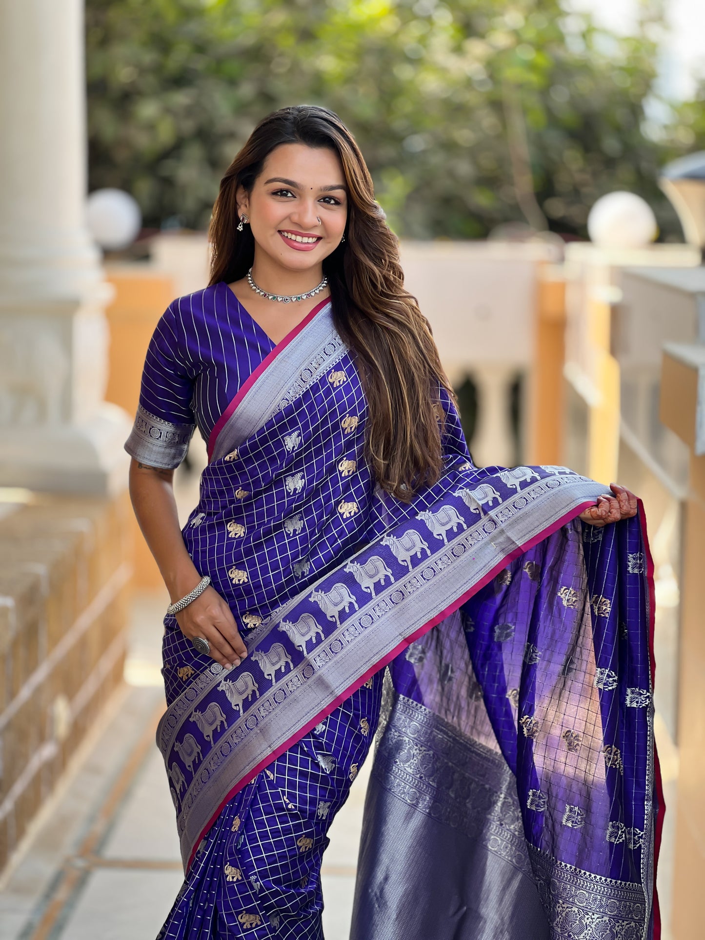 Banarasi Soft Silk Saree with Lustrous Zari Weave & Graceful Traditional Finish