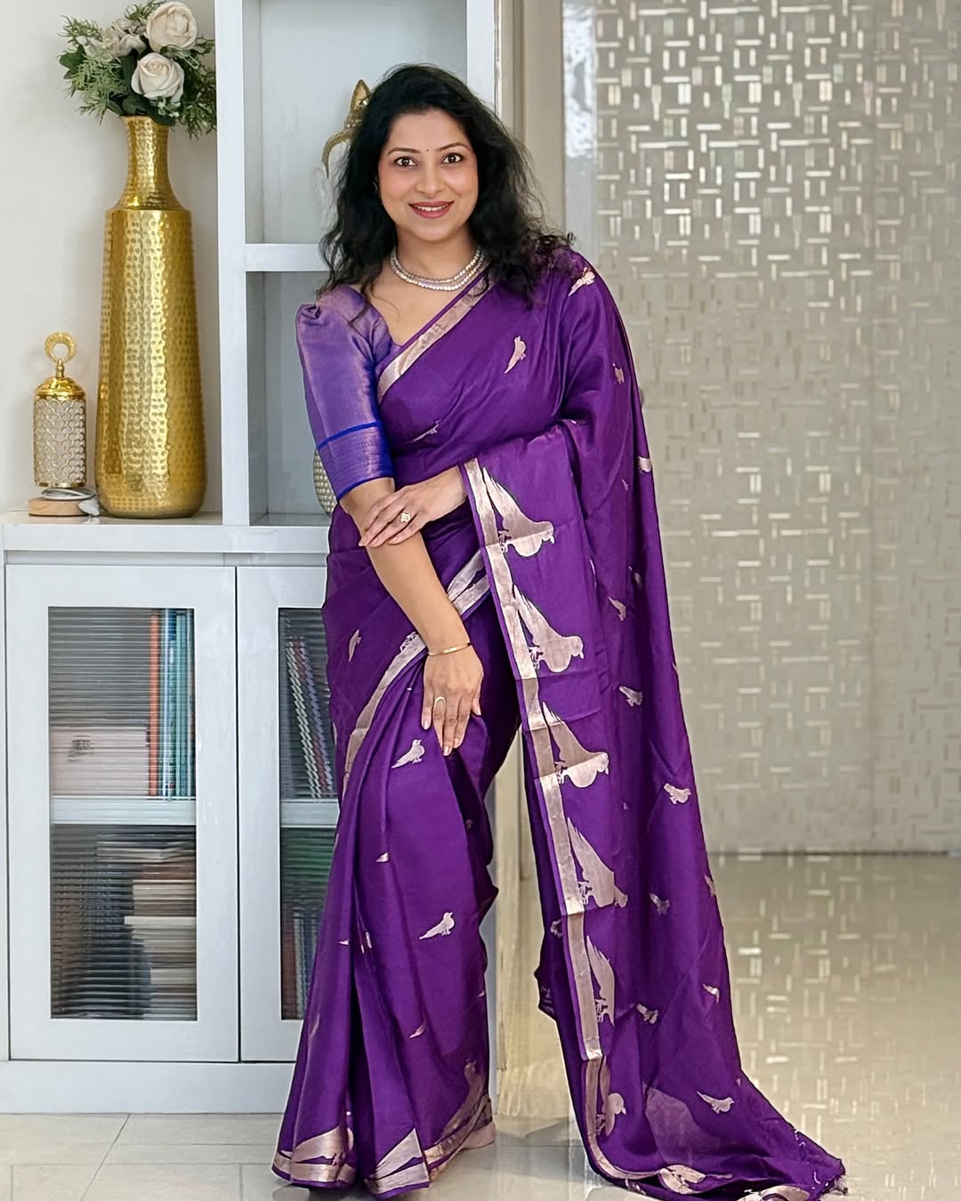Banarasi Soft Silk Saree with Lustrous Zari Weave & Graceful Traditional Finish