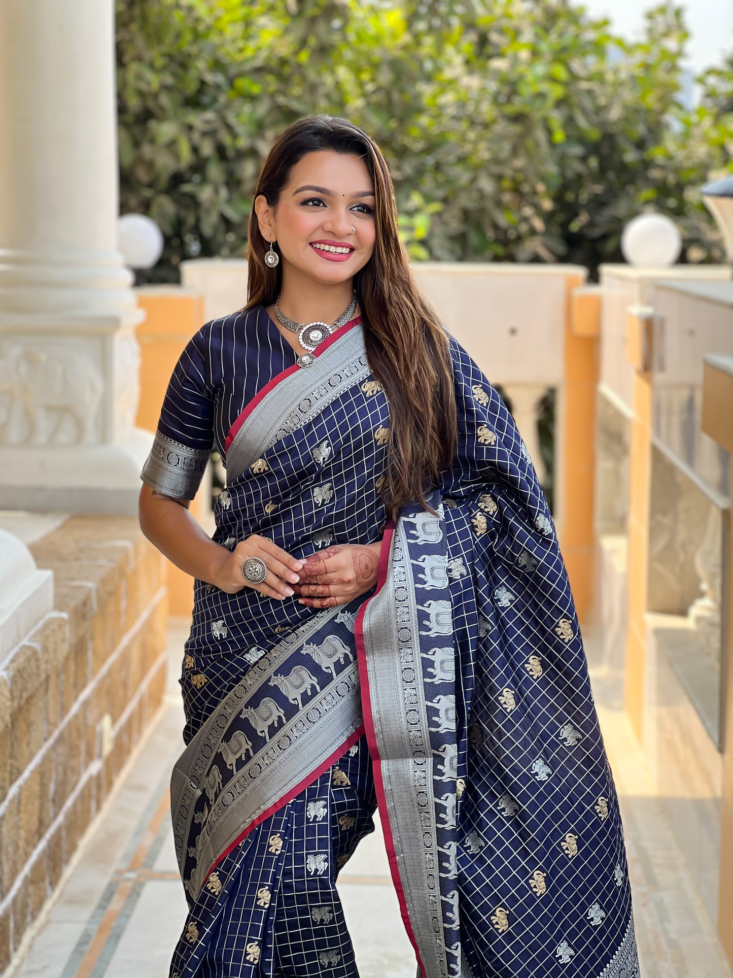 Banarasi Soft Silk Saree with Lustrous Zari Weave & Graceful Traditional Finish