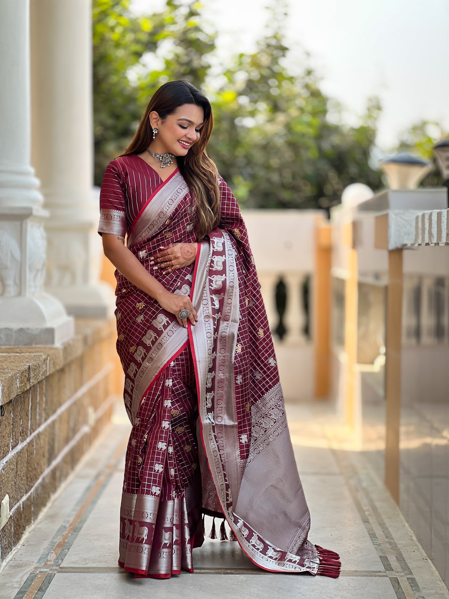 Banarasi Soft Silk Saree with Lustrous Zari Weave & Graceful Traditional Finish