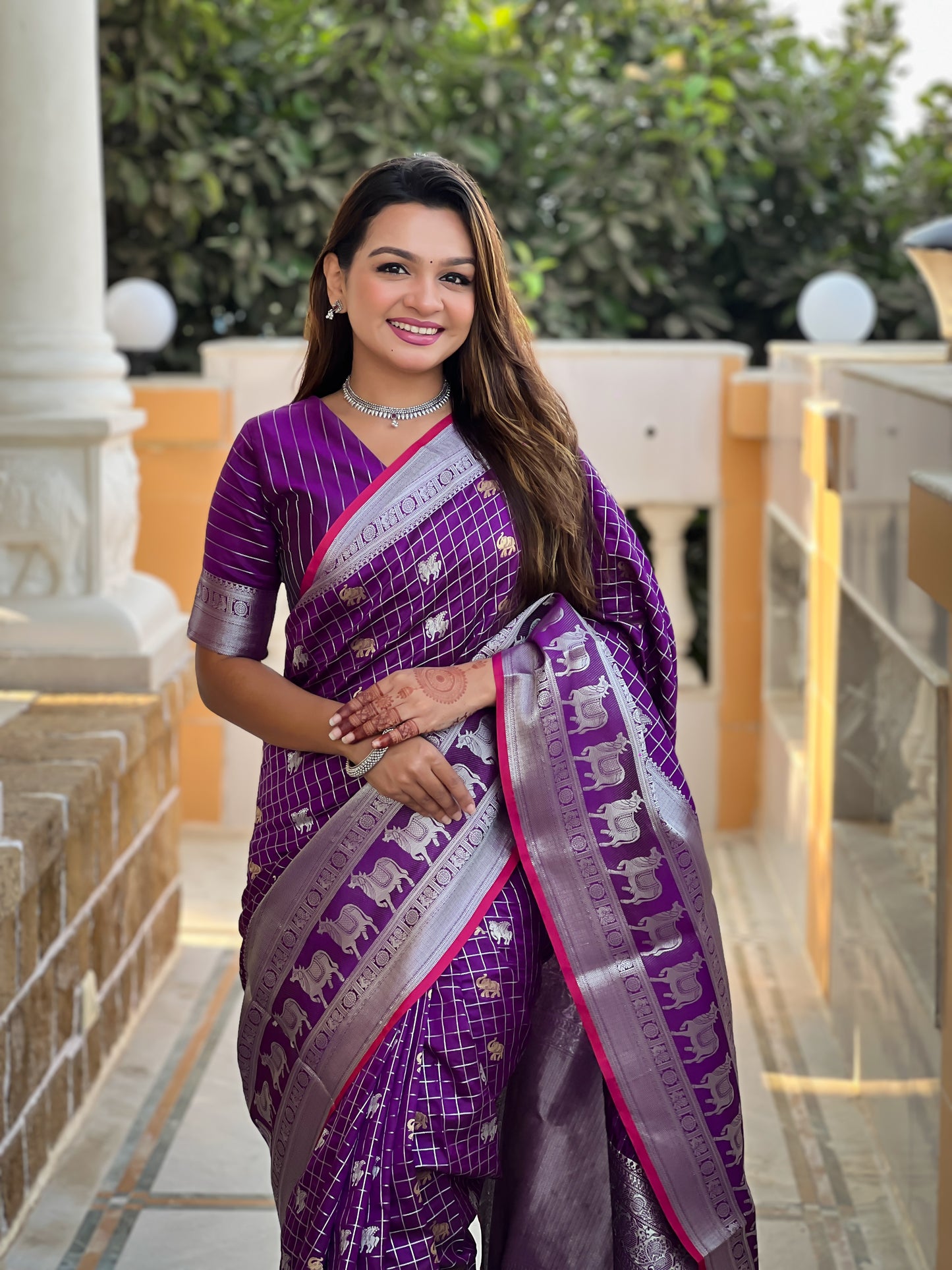 Banarasi Soft Silk Saree with Lustrous Zari Weave & Graceful Traditional Finish