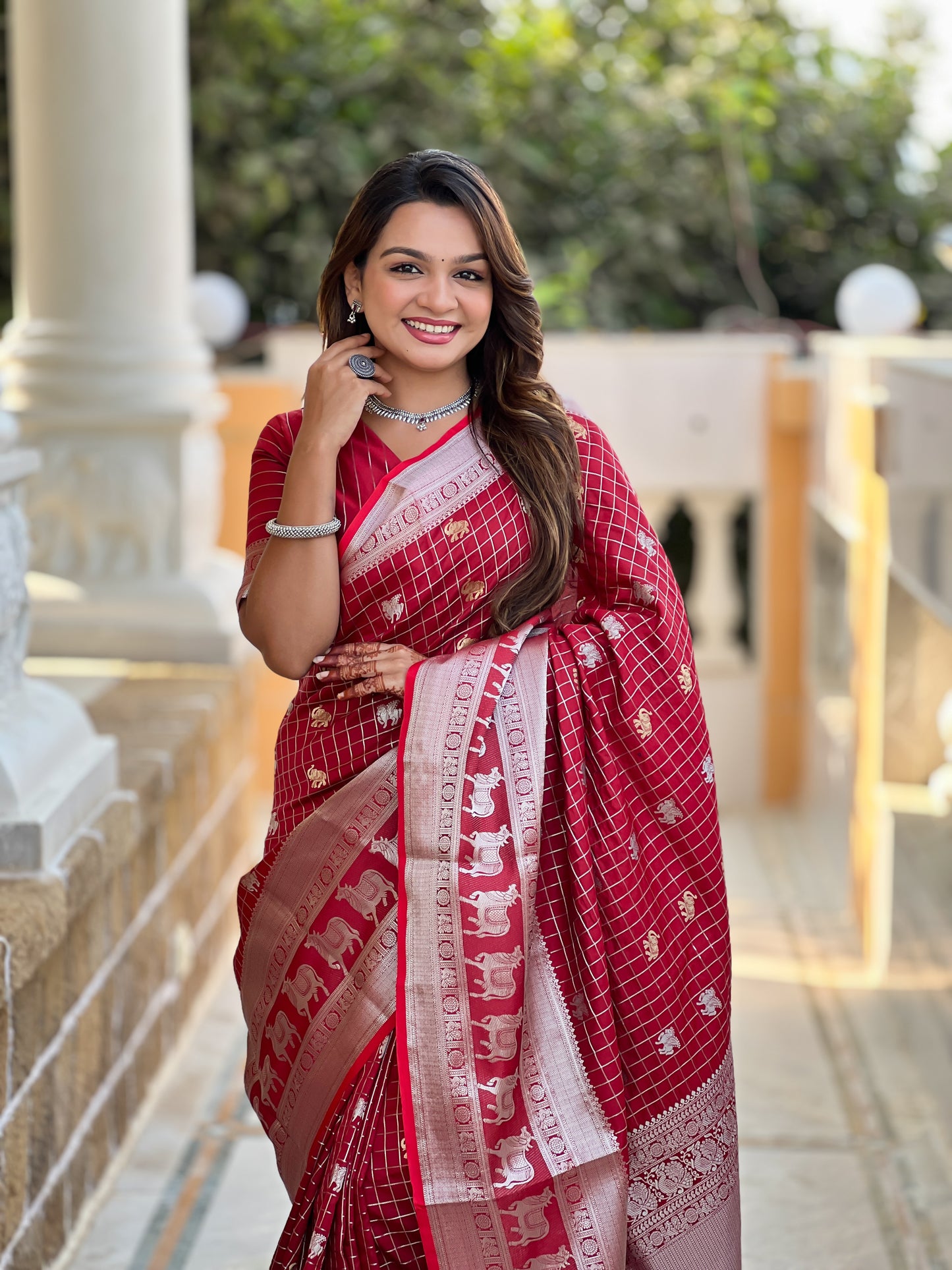 Banarasi Soft Silk Saree with Lustrous Zari Weave & Graceful Traditional Finish