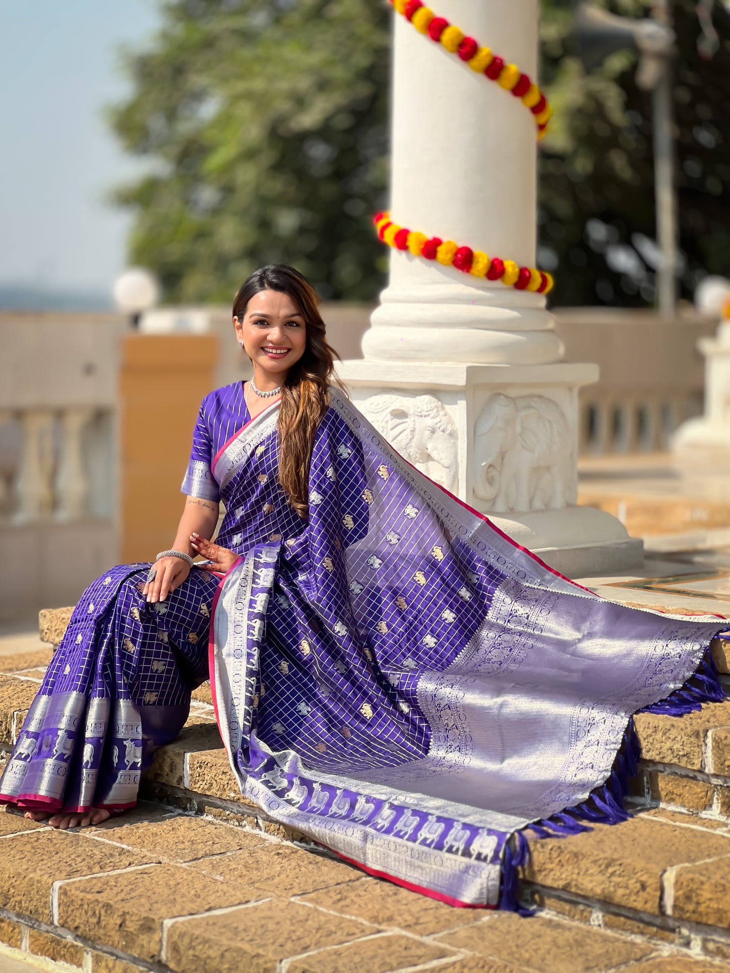 Banarasi Soft Silk Saree with Lustrous Zari Weave & Graceful Traditional Finish