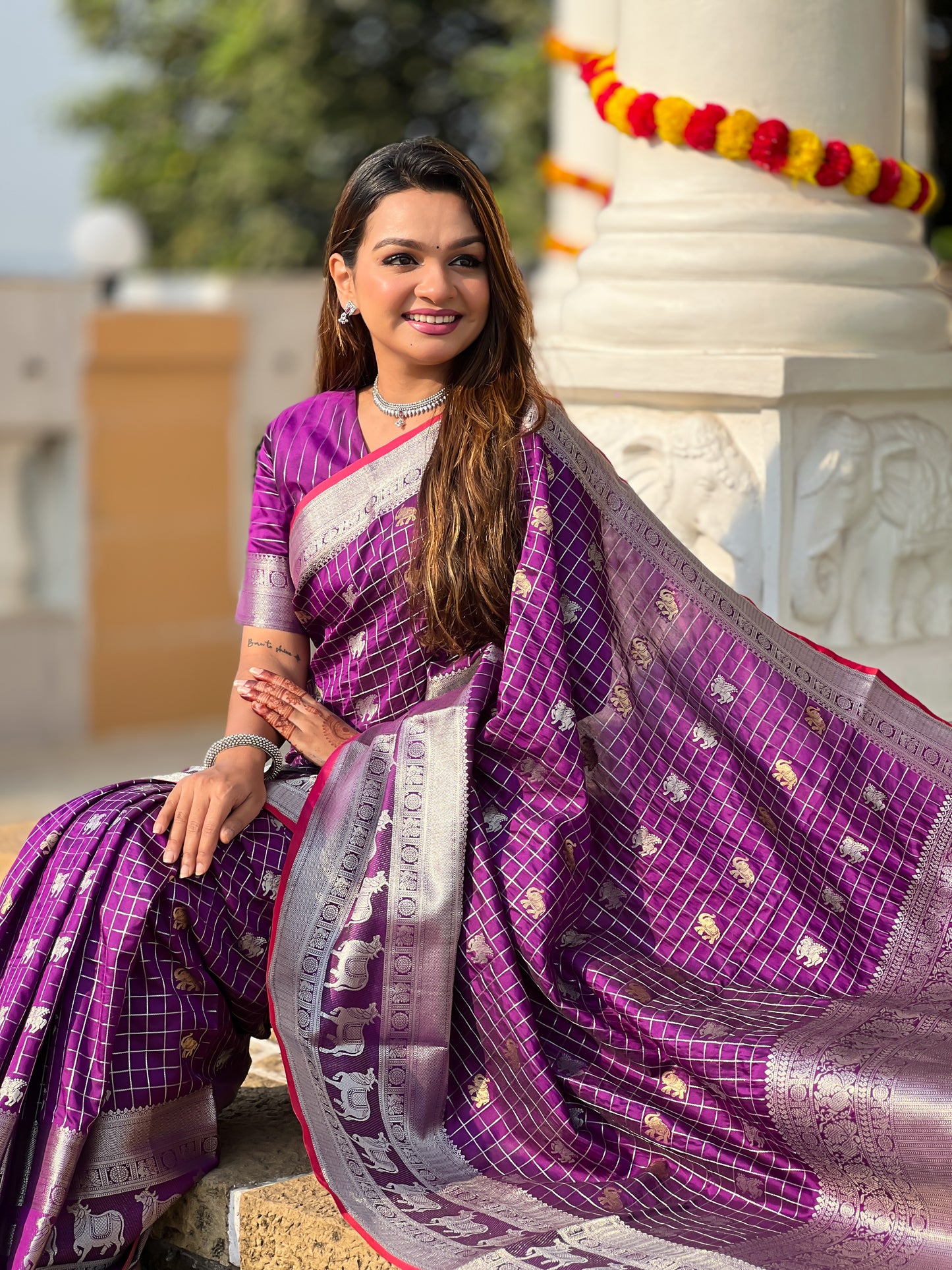 Banarasi Soft Silk Saree with Lustrous Zari Weave & Graceful Traditional Finish