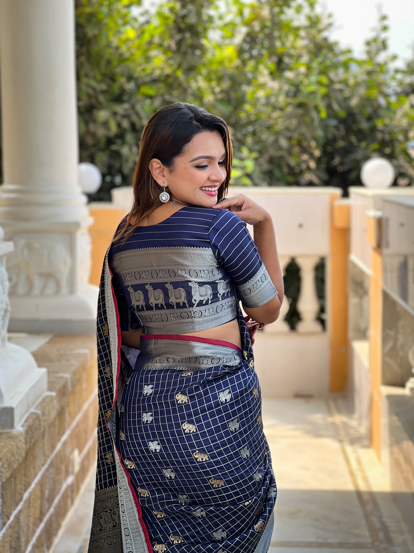 Banarasi Soft Silk Saree with Lustrous Zari Weave & Graceful Traditional Finish