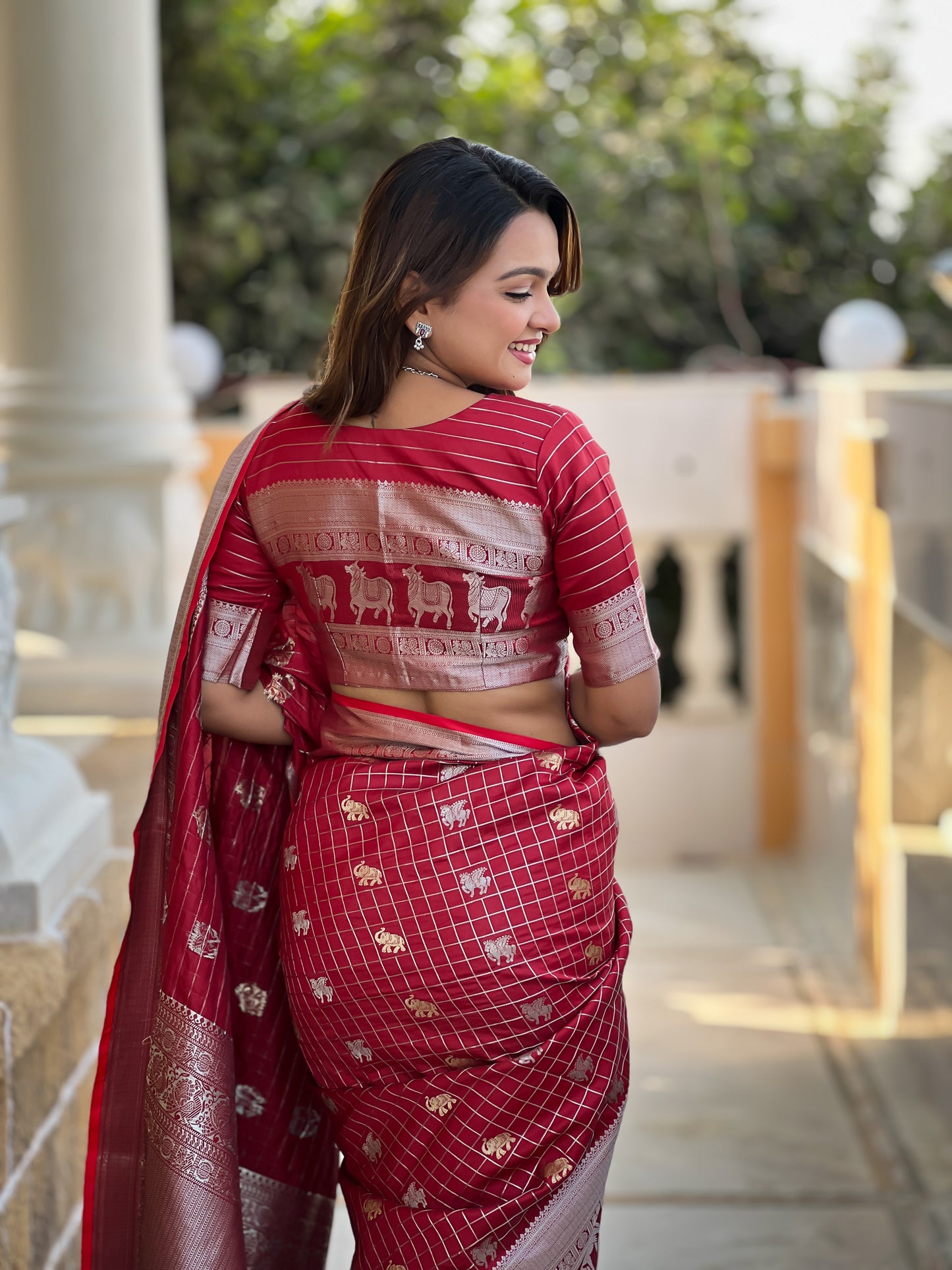 Banarasi Soft Silk Saree with Lustrous Zari Weave & Graceful Traditional Finish