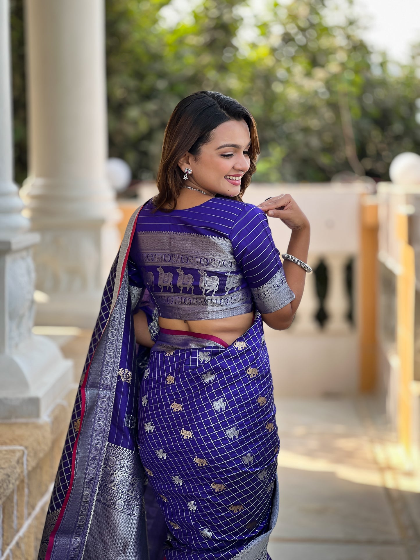 Banarasi Soft Silk Saree with Lustrous Zari Weave & Graceful Traditional Finish