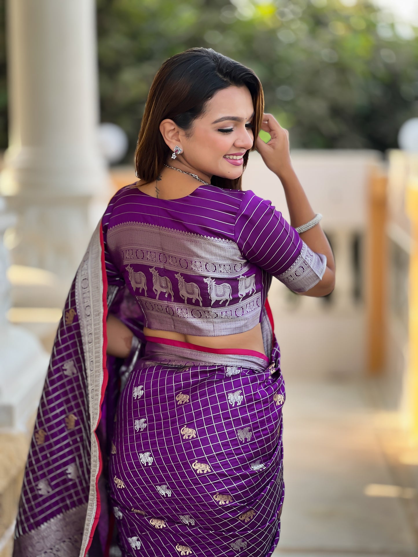 Banarasi Soft Silk Saree with Lustrous Zari Weave & Graceful Traditional Finish