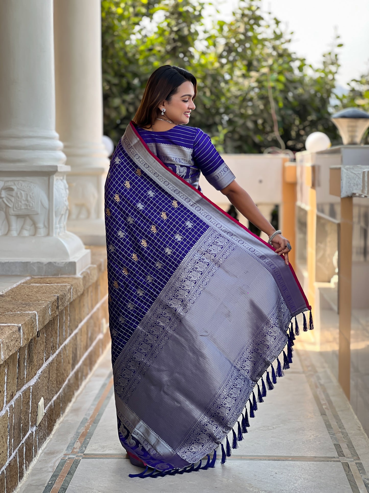 Banarasi Soft Silk Saree with Lustrous Zari Weave & Graceful Traditional Finish