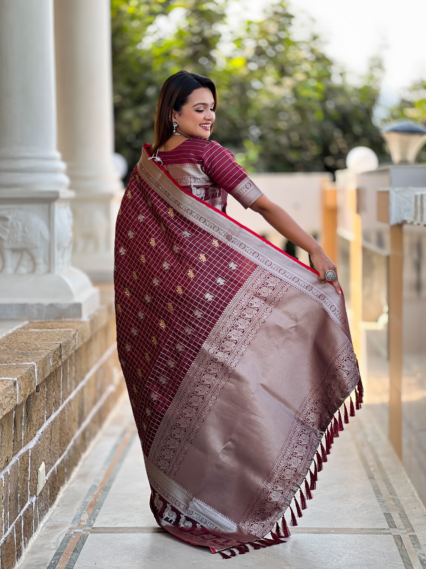 Banarasi Soft Silk Saree with Lustrous Zari Weave & Graceful Traditional Finish