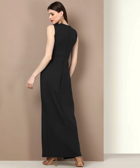 Women’s Black Maxi Dress – Elegant Full-Length Dress for Casual, Party & Evening Wear